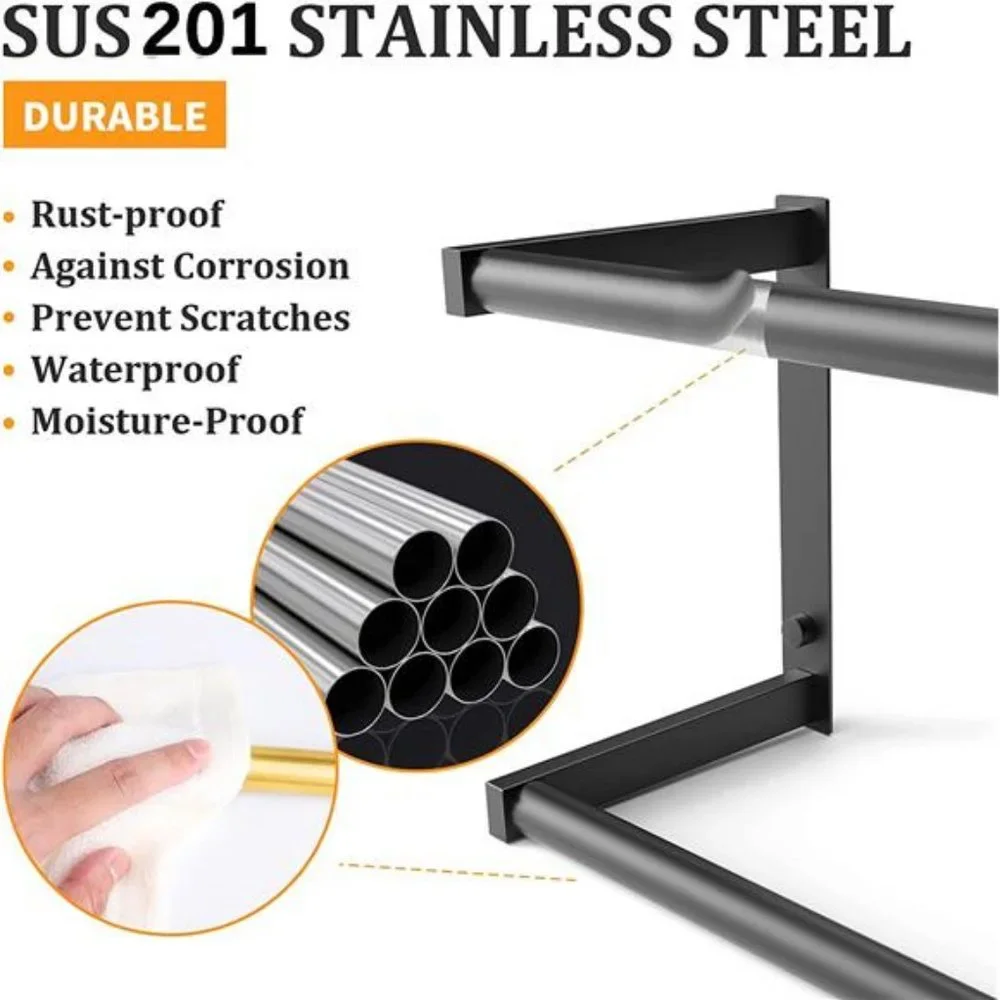 Towel Racks for Bathroom Wall Mounted, Stainless Steel Bath Towel Holder